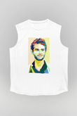 Zedd Beyaz Unisex Kolsuz Tişört