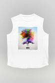 Zedd Beyaz Unisex Kolsuz Tişört