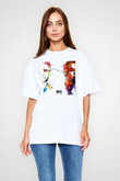 Zedd Beyaz Unisex Oversize Tişört T-Shirt