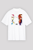 Zedd Beyaz Unisex Oversize Tişört T-Shirt