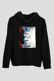 Zedd Siyah Unisex Kapüşonlu Sweatshirt