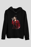 Zedd Siyah Unisex Kapüşonlu Sweatshirt
