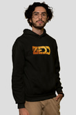 Zedd Siyah Unisex Kapüşonlu Sweatshirt