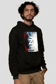Zedd Siyah Unisex Kapüşonlu Sweatshirt