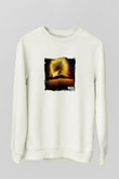 ZeddBaskılı Beyaz Sweatshirt