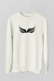 Zero Wing Beyaz Unisex Sweatshirt