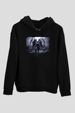 Zero Wing Siyah Unisex Hoodie