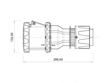 Bemis BC1-6504-7312 4x125A Pilotsuz Uzatma Priz 3P+E 380V 50-60Hz 6H IP67