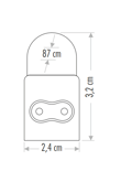 Cata CT-2468B 12w Anahtarlı Eklenebilir Ledli T5 Bant Armatür 87 Cm 6400K Beyaz