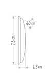 Cata CT-2474B 20w Alüminyum Kasa Yatay Led Bant Armatür 60 Cm 6400K Beyaz