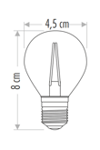 Cata CT-4288 4w Rustik Led Ampül 3200K Günışığı