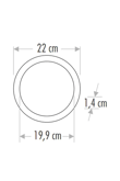 Cata CT-5169B 18w 8 inç Slim Led Panel Armatür 6500K Beyaz