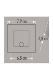 Cata CT-5173B 1,5w Kare Radar Sensörlü Koridor Armatürü 6400K Beyaz