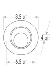 Cata CT-5252B 7w Saten Kasa Akik Cob Led Spot Armatür 6400K Beyaz