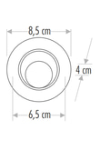 Cata CT-5252B 7W Saten Kasa Akik Cob Led Spot Armatür 6400K Beyaz