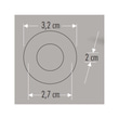 Cata CT-5270 1,5W Satin Kasa Power Ledli Yıldız Spot Armatür 3200K Günışığı