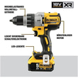 Dewalt DCD996P2-QW 18V/5.0Ah Li-ion Çift Akülü Kömürsüz Profesyonel Darbeli Matkap