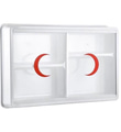 ECZA DOLABI (85 PARÇA ) 47x30x10cm PVS Camlı 158