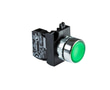 Emas CM100DY CM Serisi Metal 1 NO Yaylı Düz Yeşil 22 mm Buton