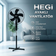 HEGI AYAKLI VANTİLATÖR 40CM  - 45W