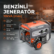 HEGI BENZİNLİ JENERATÖR 10kVA (max)