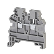 Klemsan 304200 AVK 2,5 RD Gri 2,5 mm², Vida bağlantılı, Tek katlı geçiş klemensi, Yalıtım Malzemesi PA, Gri 100 Adet