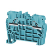 Klemsan 307111 PYK 4 Mavi 4 mm², Pratik Yay bağlantılı, 1 giriş 1 çıkış geçiş klemensi, Yalıtım malzemesi PA, Mavi