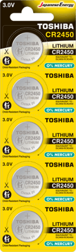 TOSHIBA CR 2450 LITHIUM 5Lİ PİL