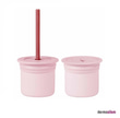 Biberon & Emzik & OyuncakOİOİOİOİ Ham+Hüp Pipetli Bardak Seti 6 Ay+ Pembe-Bordo