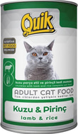 Kedi Yaş MamalarıQuikQuik Kuzu Etli Pirinçli 415 gr Yetişkin Kedi Konservesi