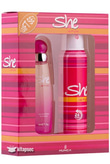 Kadın ParfümSheShe İs Fun Parfüm 50 ml + She İs Fun Deodorant 150 ml