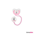 Biberon & Emzik & OyuncakWee BabyWee Baby Emzik & Askı Seti 0-6 Ay Pembe