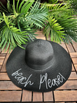 BEACH PLEASE HASIR ŞAPKA