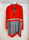 DİK YAKA FİLELİ SWEATSHIRT