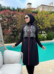 GARNİLİ DESENLİ TESETTÜR MAYO