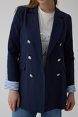 SIRTI ÇİZGİLİ BLAZER CEKET