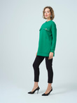 TAŞ DETAYLI CEPLİ SWEATSHIRT