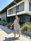 Alina Boyun Bağlamalı Şifon Elbise 0707274