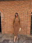 Doria Camel Triko Elbise  0706224