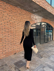 Doria Siyah Triko Elbise  0706224
