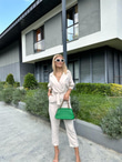 İthal Double Cepli Tulum Krem 1506283