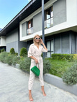 İthal Double Cepli Tulum Krem 1506283