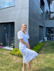 Laressa Beyaz Fisto Elbise