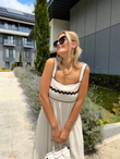 Liensa Biyeli Krem  Elbise 0707289