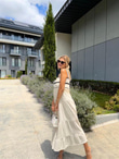 Liensa Biyeli Krem  Elbise 0707289