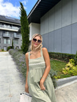 Liensa Biyeli Yeşil Elbise 0707289