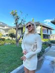 Marka Model Uzun Kollu Çan Triko Elbise Bej  1707575