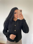 Massimo Model Lüx Kalite Teddy Hırka Siyah M22