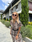 Mathilda Zebra Desen Elbise  1506282
