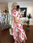 Nalia Etnik Desen Keten Elbise Pembe 0704117